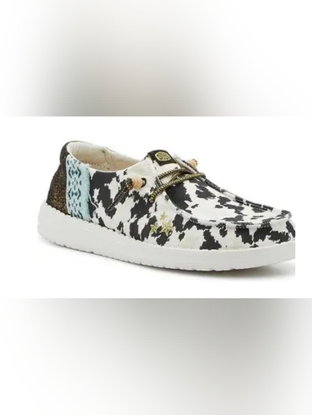 Hey Dude Wendy Disco Cow Shoes Women's Size 10